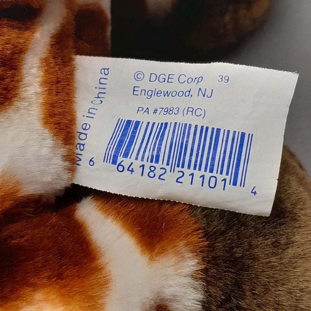 Laying Giraffe Plush Stuffed Animal Spotted Brown White Safari Toy‎ 12 Inch